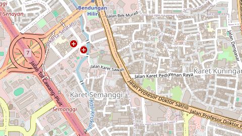 Map of Indonesia office area